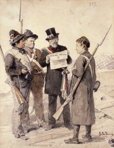 Fünf Tage von Mailand von Gerolamo Induno