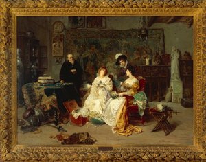 Der Antiquitätenhändler von Gerolamo Induno