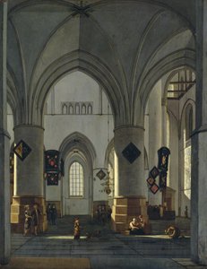 Innenansicht der St.-Bavo-Kirche, Haarlem von Gerrit Adriaensz Berckheyde