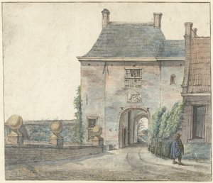 Das Tor des Schlosses von Heemstede von Gerrit Lamberts