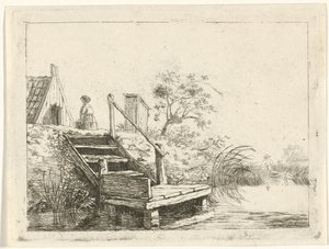 Treppe am Wasser von Gerrit Lamberts