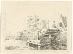 Treppe am Wasser von Gerrit Lamberts