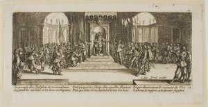 Verteilung der Belohnungen, Platte achtzehn aus Die großen Leiden des Krieges