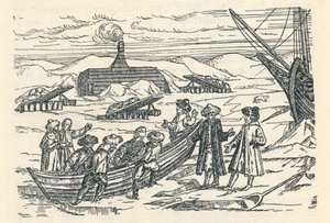 Barents in der Arktis: Hütte, in der wir überwinterten von Gerrit de Veer