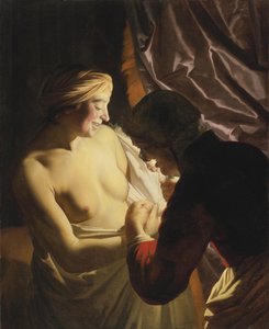 Die Flohjagd, ca. 1620 von Gerrit van Honthorst