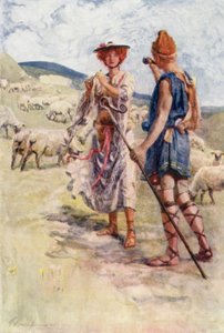 Calidore und Pastorella von Gertrude E. Demain (after) Hammond