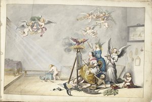 Der Sieg der Malerei über den Tod von Gesina ter Borch (signed by artist)