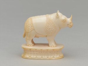 Weißer Läufer, Schachfigur, Indien, um 1820 von Geskel Saloman