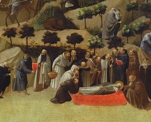 Detail der Thebais, Tod eines Heiligen, ca. 1410 von Gherardo Starnina
