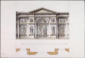 Ikonostase im Smolny-Kloster der Auferstehung in St. Petersburg, 1780er Jahre
