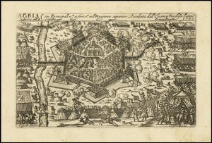 Agria - Haupt- und Festungsstadt im oberen Ungarn, belagert von der türkischen Armee im Jahr 1596