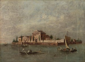 Isola della Beata Vergine del Rosario von Giacomo Guardi