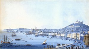 Die Ankunft von Konteradmiral Horatio Nelson (1758-1805) in Neapel (Italien), 22. September von Giacomo Guardi
