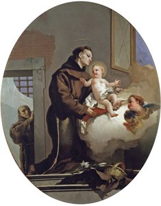 Heiliger Antonius von Padua mit dem Jesuskind, 1767-1769
