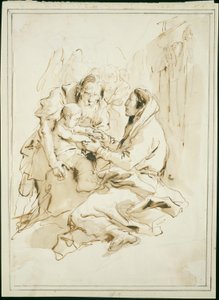 Die Heilige Familie, Heiliger Josef mit einem Buch von Giambattista Tiepolo