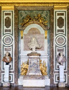 Büste von Ludwig XIV., Salon de Diane, Grand Apartment, Schloss Versailles, Frankreich, 17. Jahrhundert von Gian Lorenzo Bernini