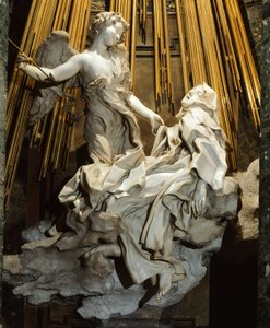 Italien, Rom, Kirche Santa Maria della Vittoria, Ekstase der Heiligen Teresa von Ávila von Gian Lorenzo Bernini