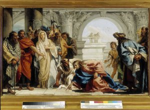 Christus und die Ehebrecherin von Giovanni Domenico Tiepolo