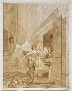 Die Befreiung von St. Peter und St. John aus dem Gefängnis, um 1770