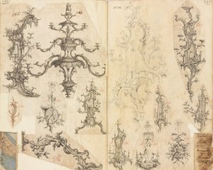 Arbeitsdesign-Sammelalbum, ca. 1760 von Gideon Saint