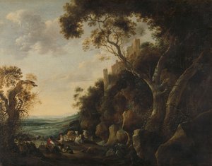 Landschaft mit Hirten