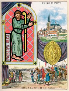 Abt Suger, französischer Abt-Staatsmann, 1898 von Gilbert