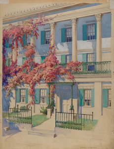 Gusseiserner Gartenbalkon