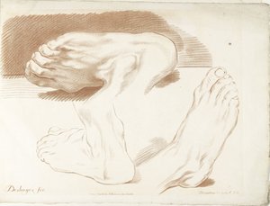 Studie von drei Füßen von Gilles Demarteau
