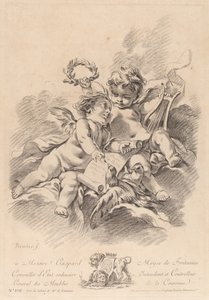 Allegorie der Musik mit zwei Putten und Tauben