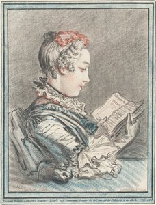 Junges Mädchen liest "Héloise und Abélard"
