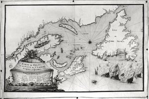 Karte des St. Lawrence Golfs und Flusses, 1699