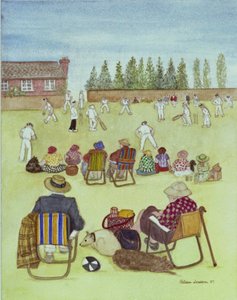 Cricket auf dem Grün von Gillian Lawson