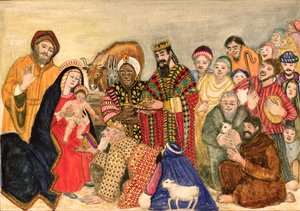 Weihnachtsszene von Gillian Lawson