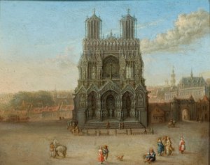 Ansicht der Kathedrale von Reims