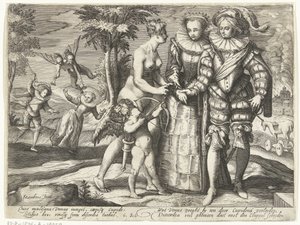 Venus, Amor und Discordia von Gillis van Breen (attributed to)