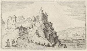 Festungsstadt auf einem Hügel