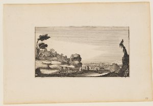 Hügelpanorama, aus Zwölf Landschaften mit Figuren