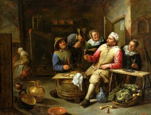 Die Lounge Bar, 1657 von Gillis van Tilborgh the younger