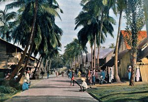 Straße in Port Blair, Andamanen und Nikobaren, Indischer Ozean von Gillot