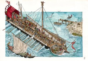 Rekonstruktion einer venezianischen Galeere des 15. Jahrhunderts von Giorgio Albertini. von Giorgio Albertini