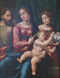Madonna und Kind, Johannes der Täufer und Agnes