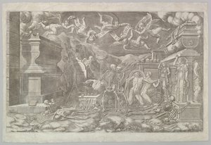 Die Vision von Ezechiel, 1554 von Giorgio Ghisi