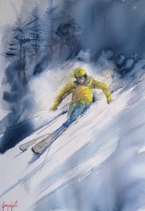 Abfahrtsski Aktion von Giorgio Gosti