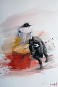Dynamischer Stierkampf von Giorgio Gosti