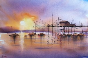 Goldene Stunde Angelpier von Giorgio Gosti