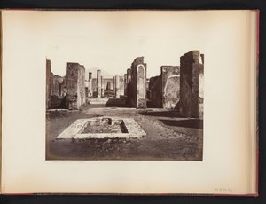 Ansicht der Ruine des Casa di Pansa in Pompeji, Italien von Giorgio Sommer (attributed to)