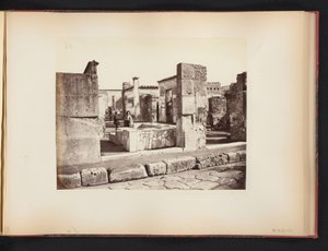 Ansicht der Ruine des Casa di Salustio in Pompeji, Italien von Giorgio Sommer
