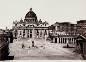 Die Basilika von S. Pietro, Vatikanstadt von Giorgio Sommer
