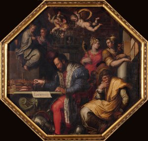 Cosimo studiert die Einnahme von Siena, 1563-1565