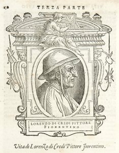 Mailand, Biblioteca Braidense, Vite de piv excellent, Giorgio Vasari 1568, Lorenzo di Credi von Giorgio Vasari